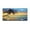 Palm Tree Beach Sunset 01, variant on KAKALAD Ocean Dolphin 04 Aluminum Universal Car Vehicles License Plate 6" x 12" (4 Holes)