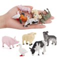 thumbnail image 2 of 12Pcs/Set Cartoon Animal Farm Poultry Landscape Mini Ornament Garden Decoration, 2 of 6