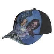 Fantasy Movie Coraline Unisex Baseball Cap Adjustable Trucker Dad Hat Anti UV Sun Hats Snapback Hat For Men And Women