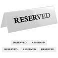 thumbnail image 1 of 6pcs Acrylic Reserved Signs Reserved Tent Signs Desk Signs Restaurant Reserved Table Sign, 1 of 8