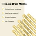 thumbnail image 2 of 4-Pack Solid Brass Rod, 4x100mm Knife Handle Material H59 Brass Round Stock, 2 of 7