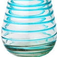 thumbnail image 2 of 10 Strawberry Street Meridia Mexican Glassware, Stemless Wine, Set of 4, Aqua, 2 of 6