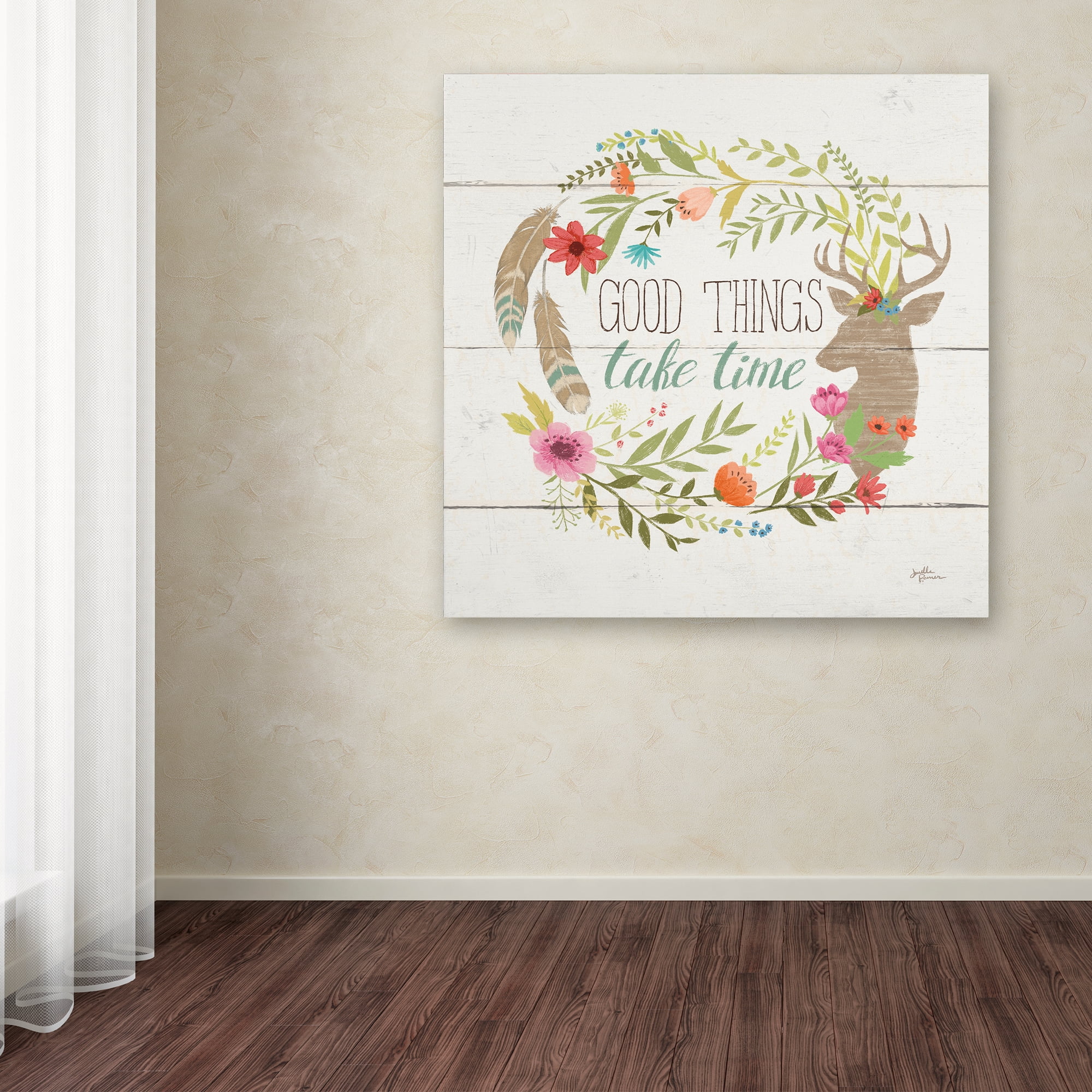 Trademark Fine Art 'Rustic Bloom III' Canvas Art by Janelle Penner