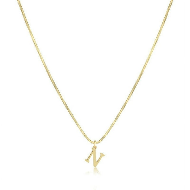 Choix Populaires, Collier Initial, Pendentif Lettre Délicat, Matériau en Acier Inoxydable, Chaîne Réglable, pour Femmes, Accessoire Quotidien, Style Minimaliste, Choix de Cadeau Offres Exclusives Akmoler / Métal, N