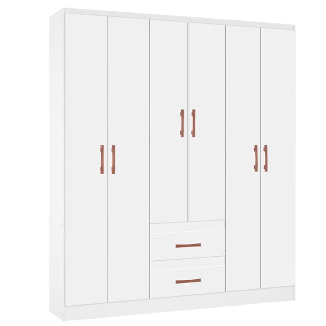 Closet Ropero Kingshouse Con 6 Puertas y Dos Cajones
