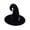 Black, variant on Wizard Hat Gold Velvet Curved Hook Tip Silver Buckle Breathable Lightweight Costume Styling Accessory Unisex, Black