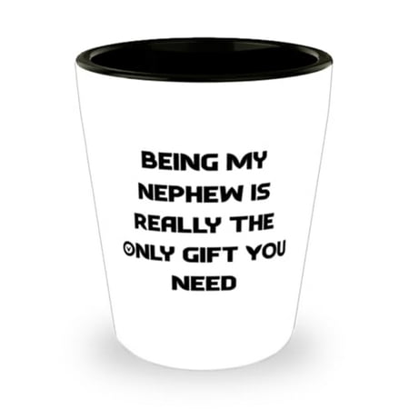 

Inspirational Nephew Gifts Being My Nephew Is Really The Only Gift You Need Birthday Unique Gifts Shot Glass For Nephew from