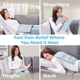thumbnail image 4 of Pure Enrichment PureRelief Express Designer Series Electric Heating Pad - 12” x 15” Fast-Heating with 4 Heat Settings, Machine-Washable Fabric, & 2-Hour Auto Safety Shut-Off - Cerulean Diamond, 4 of 8
