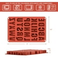 thumbnail image 2 of 26 Cavities Silicone letters Mold Alphabet Chocolate Silicone Baking Mold (2), 2 of 5