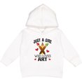 thumbnail image 2 of Inktastic Artist Just a Girl Who Loves Art Toddler Hoodie, 2 of 4
