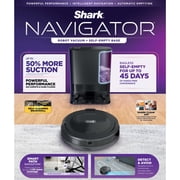 Shark Navigator Robot Vacuum, Self-Emptying, Smart Path Navigation, Object Detect & Avoid, RV2100AE