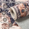 thumbnail image 3 of 6'x9' Washable Area Rugs for Living Room,Traditional Vintage Thin Rugs,Non-Slip Persian Carpet,Brown Coffee, 3 of 5