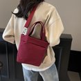 thumbnail image 4 of Bolsas Nylon Bags Crossbody Bag Solid Color Shoulder Sports (vino) Rojo, 4 of 9
