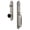 Satin Nickel, variant on Grandeur 854311 Arc Solid Brass Rose Keyed Entry Single Cylinder Full Plate 'F' Grip