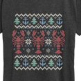 thumbnail image 3 of Instant Message - Nautical Fairisle Sweater Short Sleeve Graphic T-Shirt, 3 of 6
