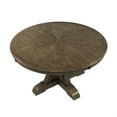 thumbnail image 4 of Furniture of America Kora Round Trestle Dining Table in Light Oak, 4 of 7