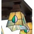thumbnail image 2 of Meyda Tiffany 144231 Mackintosh Leaf 4 Light 23" Wide Semi-Flush Ceiling Fixture -, 2 of 7