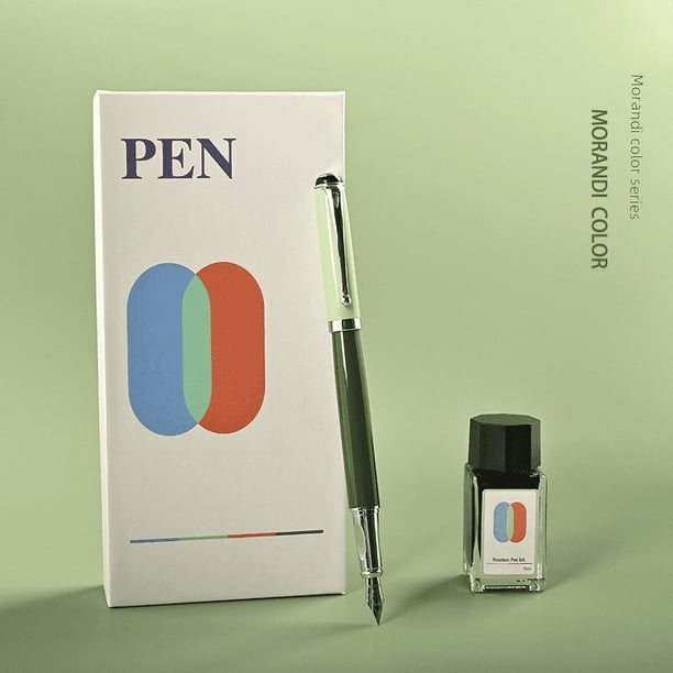 Estuche de regalo de metal para bolígrafo Morandi, estuche de tinta de repuesto para bolígrafo de doble uso