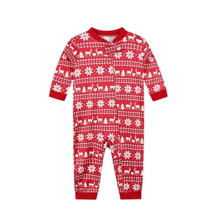 

Yuemengxuan Christmas Parent-child Long Sleeve Printing Nightwear Set/ Jumpsuit
