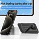 thumbnail image 3 of For iPhone 16 Plus Case Heat Dissipation Kickstand PC Phone Cover Built-In Glass Lens Film - Dark Pu, 3 of 5