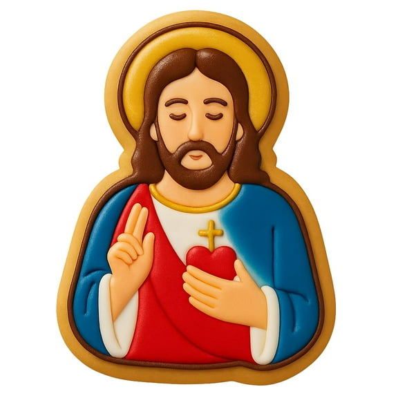 Divine Savior Jesus Cookie Cutter - 4x2.9" Creative Baking Design Set