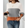 thumbnail image 4 of Zeagoo Women's Fall Chunky Knit Sweater Oversized Crewneck Long Sleeve Winter Cotton Pullover Sweaters Jumper Tops, 4 of 6