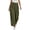 Green, variant on Women Wide Leg Pants Palazzo Flowy Casual Smocked Waistband Trousers Button Detail with Pockets