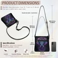 thumbnail image 7 of Kuiaobaty Elephant Print Crossbody Bag for Women, Mandala Flower Print Vegan Leather Messenger Handbag Crossbody, Ethnic Style Shoulder Purse with Adjustable Strap for Travel, Black, 7 of 7