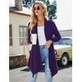 thumbnail image 2 of KOITHOT Cardigans for Women with Pocketes Long Sleeve Lightweight Casual Draped Front Open Cardigan, 2 of 6