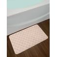 thumbnail image 2 of Floral Bath Mat, Hand Drawn Rustic Botany Blossoms Romantic Print, Plush Bathroom Decor Mat with Non Slip Backing, 29.5" X 17.5", Pale Peach Blush, by Ambesonne, 2 of 2
