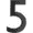 Black, variant on Architectural Mailboxes 3582PB-5 Floating House Number 5, Polished Brass - 4 in.