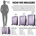 thumbnail image 6 of Ricardo Beverly Hills Kentfield Hardside 24" Expandable Checked Spinner Luggage, Silver Lilac, 6 of 7