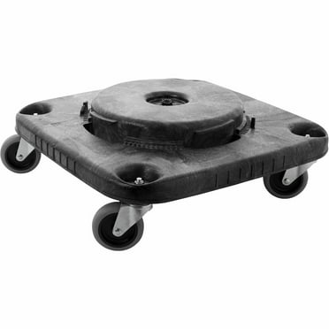 Rubbermaid Commercial Brute Container Square Dolly 250 lb Capacity Black 3530