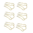 thumbnail image 1 of 6 Piezas 4 Dientes Peinetas Pasadores Latón Horquillas para el Cabello Soporte para Moño para el Cabello Lados del Cabello Clip de Peine Pinzas para Peine Accesorios para el Cabello Nupcial para Niñas, 1 of 5