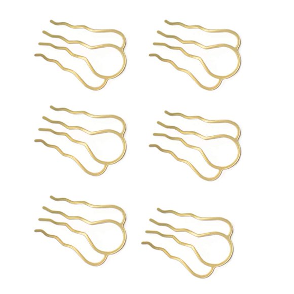 6 Piezas 4 Dientes Peinetas Pasadores Latón Horquillas para el Cabello Soporte para Moño para el Cabello Lados del Cabello Clip de Peine Pinzas para Peine Accesorios para el Cabello Nupcial para Niñas