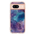 thumbnail image 2 of Nalacover for Google Pixel 8A Marble Pattern Slim Case Compatible with MagSafe Wireless Charging, Soft Silicone/TPU Shockproof Non-Yellowing Lightweight Protective Cover for Google Pixel 8A, Purple, 2 of 11