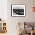 thumbnail image 3 of Historic Framed Print, Fleet of rum craft confiscated by Customs Service, lying at Government dock at San Fracisco, 17-7/8" x 21-7/8", 3 of 9