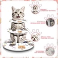 thumbnail image 3 of Cat Themed Cupcake Stand 3 Tier Cup Cake Stand Tower Cute Cat Birthday Party Decorations Tiered Dessert Table Display Set Cake Tray Stand Holder for Pet Lovers and Kids Birthday Party Supplies, 3 of 7