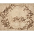 thumbnail image 3 of Luca Giordano 14x12 Black Modern Framed Museum Art Print Titled - A Glory of Angels (ca. 1650-69), 3 of 5