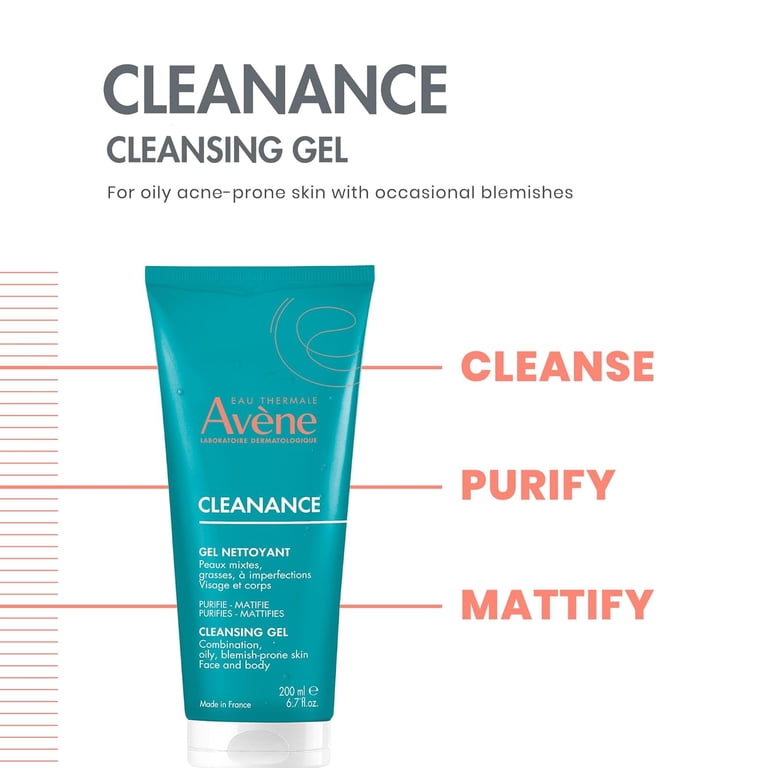 Avene Cleanance Cleansing Gel - Soap Free Cleanser for Acne Prone