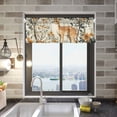 thumbnail image 2 of Yayeee Window Valance for Kitchen Farmhouse Rod Pocket Deer Pattern Short Curtain for Living Room, 2 of 6