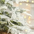 thumbnail image 4 of Ludlz Christmas Glitter Snowflake Ornaments for Christmas Tree Decoration, Xmas Tree Ornaments Eco-friendly Realistic Looking Plastic Snowflake Shaped Christmas Ornaments for Home, 4 of 8