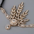 thumbnail image 4 of Diadema de cabellero con Artificiales Cinta de Cabello Elástica Joyas para Mujer Señora Oro Salvador Diadema Flapper para mujer, 4 of 4