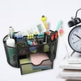 thumbnail image 5 of Creative Pen Storage Box Hollow Nine Grids Wrought Iron Basket Drawer Organizer Round Desktop, 5 of 8
