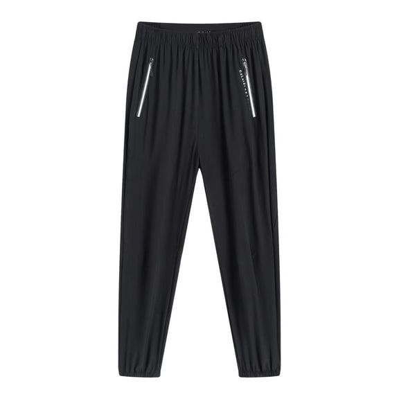 LLYwey Womens Pull on Dress Pants Ladies' Casual High Waisted Loose Sports Pants New Full Length Pants Trousers Regular Fitted Black 3XL