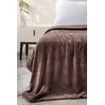 thumbnail image 5 of Mellowdy Plush Blanket - 320GSM Twin/Full Blanket for Couch, Bed (Iron Brown, 60x80 inches), 5 of 7