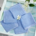 thumbnail image 5 of Yoofoss Luxury Washcloths Towel Set 10 Pack Baby Wash Cloth for Bathroom-Hotel-Spa-Kitchen Multi-Purpose Fingertip Towels & Face Cloths Green & Blue, 5 of 10