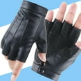 thumbnail image 1 of fastboy Gants en Cuir Léger Protection Demi-Doigt Gants pour Hommes Cyclisme, 1 of 9
