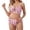 3-Pink, variant on Maternity Swimsuit High Waist Pregnancy Bikini Sets Twist Cutout Front Two Piece Bathing Suit Maternity Swimwear