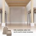 SEISSO Stackable Bed Risers Adjustable Furniture Risers Heavy Duty